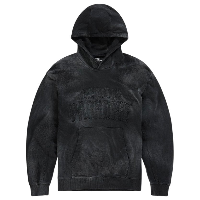 See You In Paradise Oasis Washed Pullover Hoodie (Black Shadow) 8864H