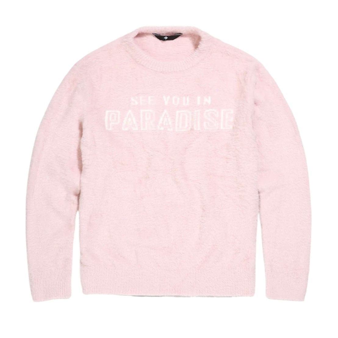 See You In Paradise Plush Crewneck Sweater (Light Pink) 3992