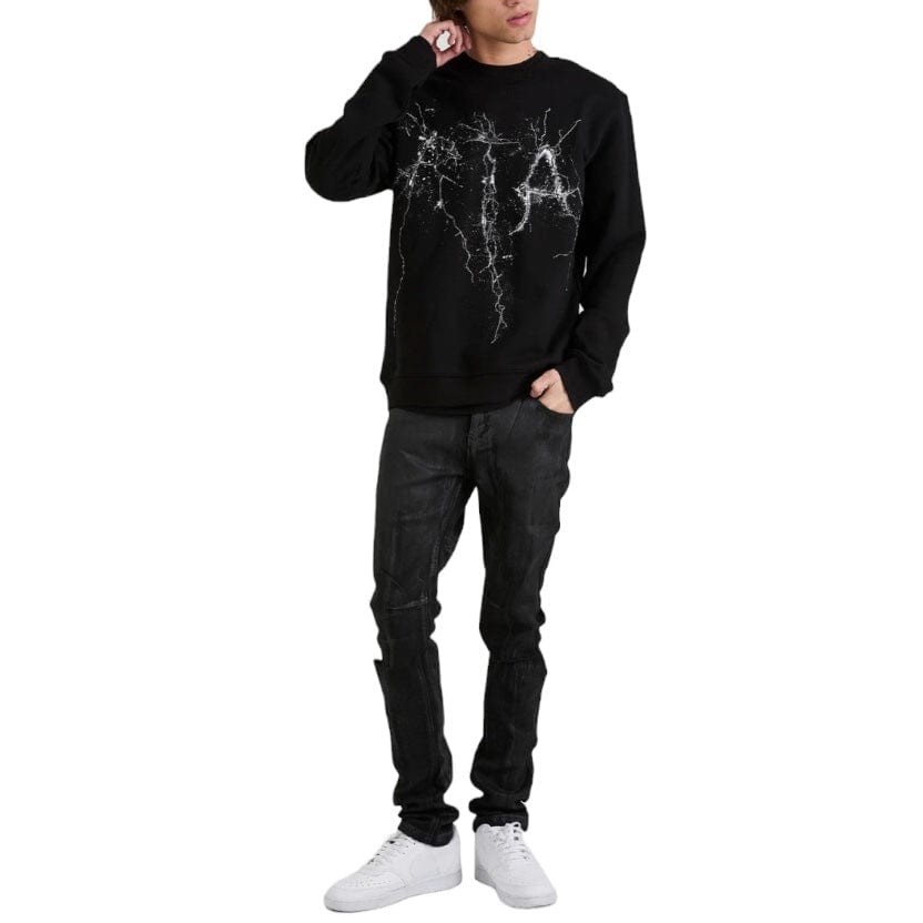 Rta Charles Sweatshirt (Black Cracked Logo) MCCTK909-T1199BKCRC