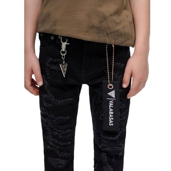 Kids Valabasas Payload Skinny Denim (Black) VPLAY9101623