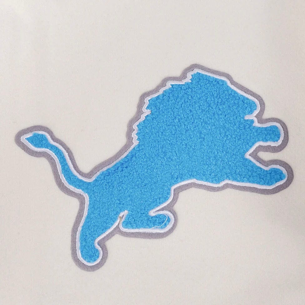 Pro Standard NFL Detroit Lions Retro Classic Varsity Jacket (Eggshell/Black)