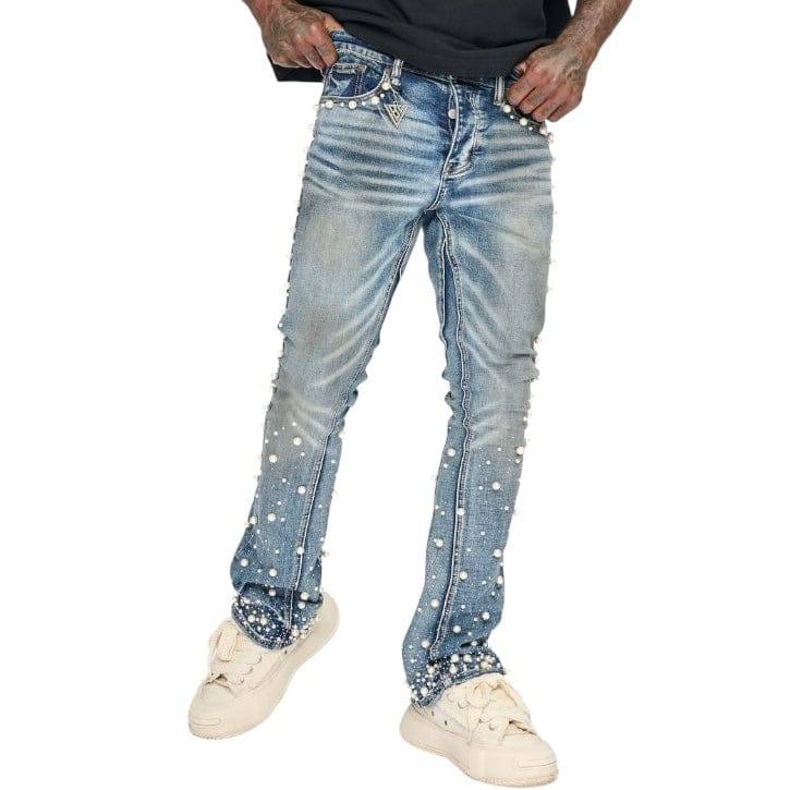 Valabasas Sheam Stacked Denim (Dirty Wash) VLBS-VJ3-1023