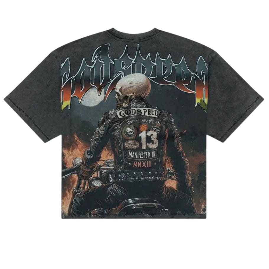 Godspeed Biker Nation Tee (Grey Wash)