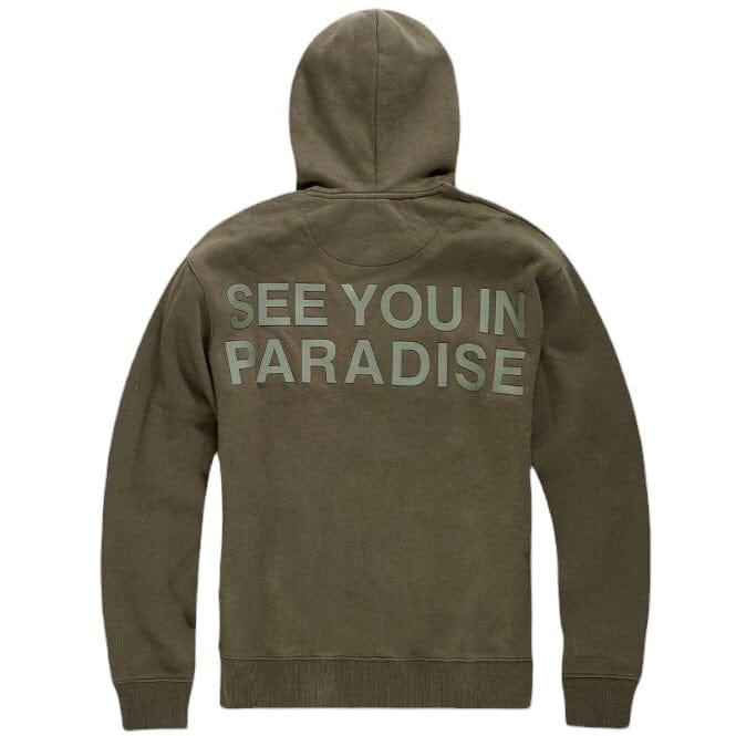 Jordan Craig Paradise Tonal Pullover Hoodie (Olive) 8862H