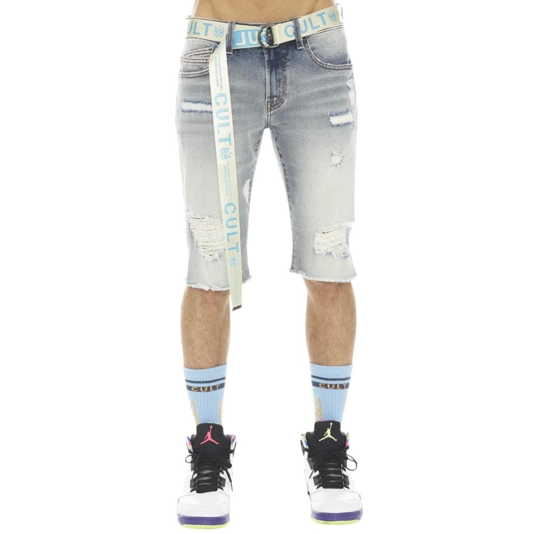 Cult Of Individuality Rocker Stretch Shorts (Bleach) 622A6-SR07B