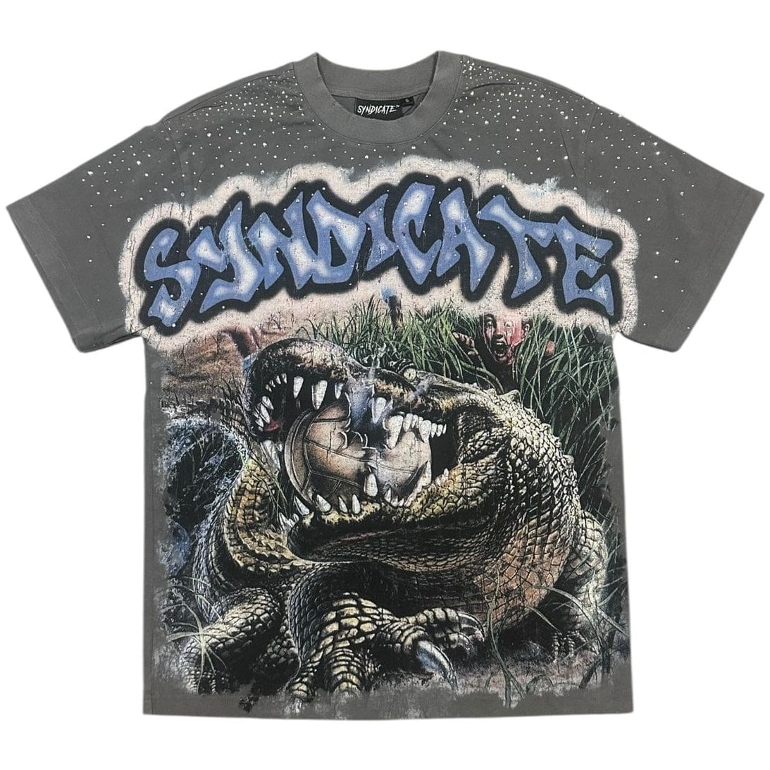 The Syndicate Croc Tee (Grey Wash) SYNT-47