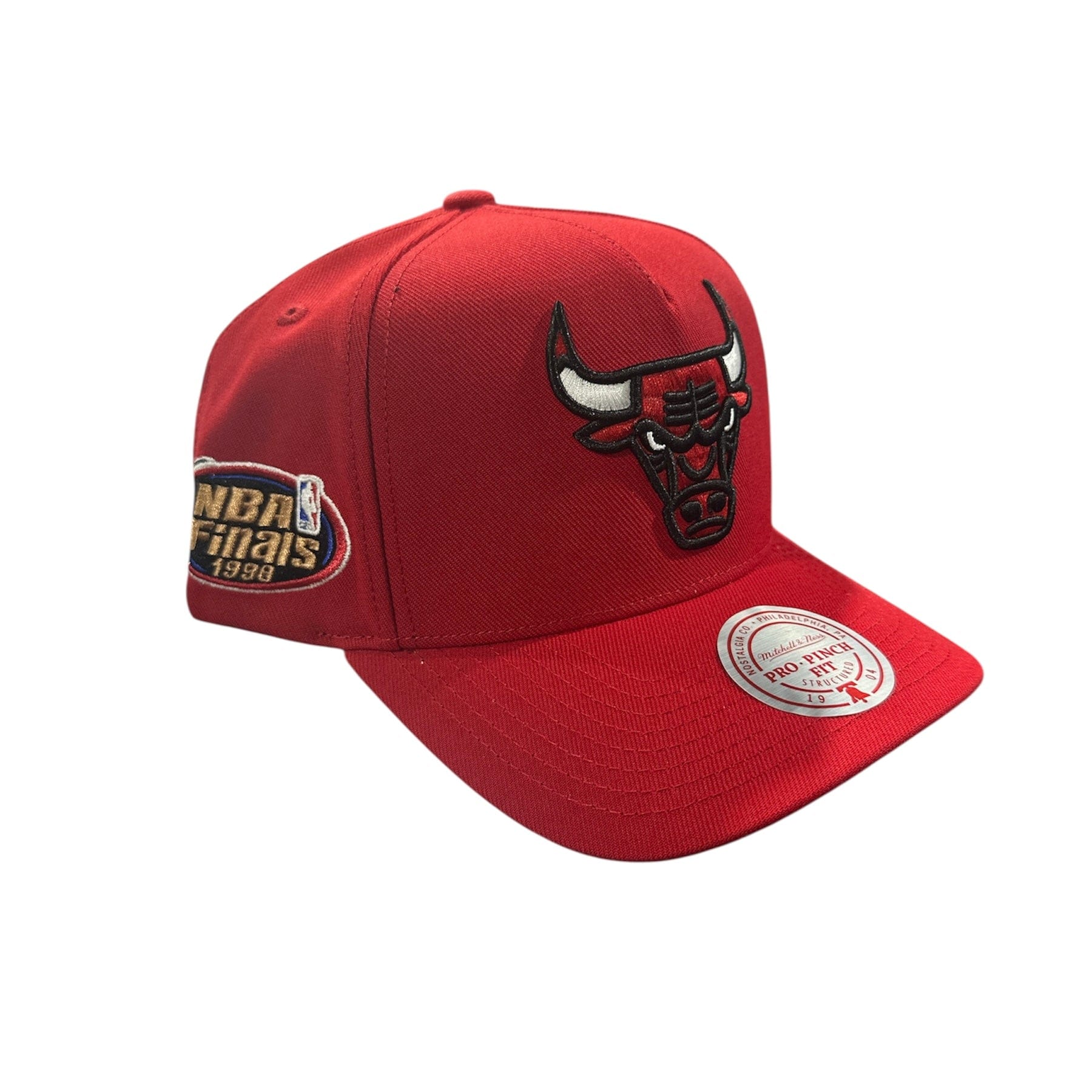Mitchell & Ness NBA Chicago Bulls Double Clutch Snapback (Red)