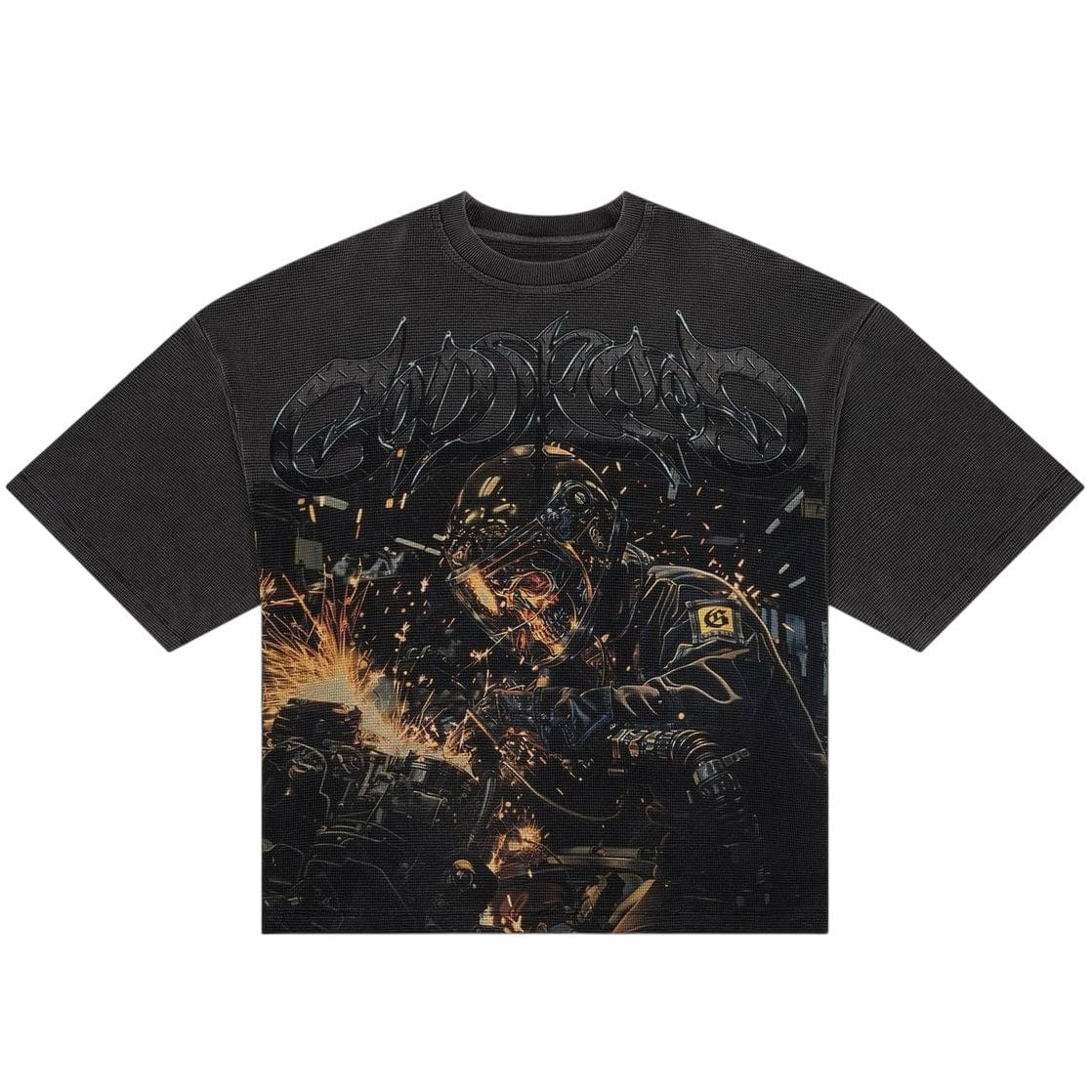 Godspeed Under Construction Thermal T Shirt (Gray Wash)