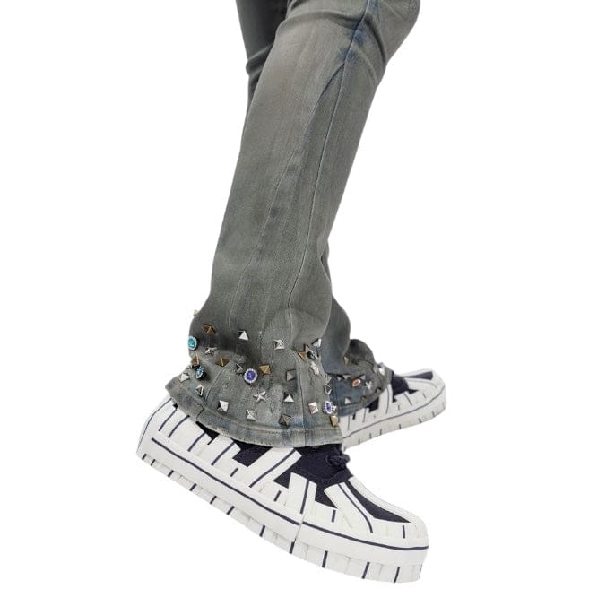 Valabasas Ion Stacked Denim (Dark Dirty Blue Waxed) VLBS-VJ3-1058