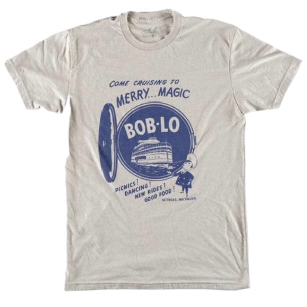 Ink Detroit Vintage Bob-Lo Island T Shirt (Heather Grey) 3107