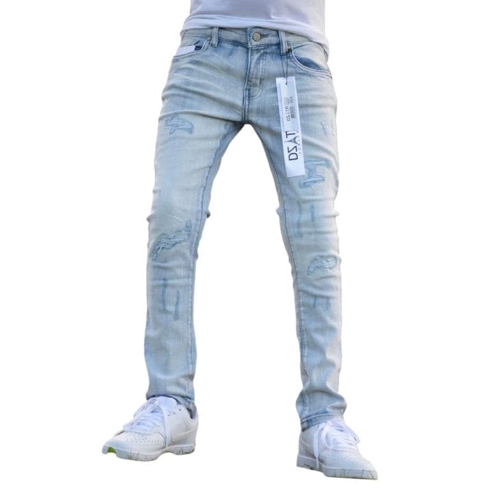 Kids Premium Disaster Ultra Stretch Denim (Ice Rips) DZTR-K-026
