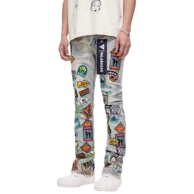 Valabasas Axis Stacked Denim (Light Blue) VLBS-VJ3-1109