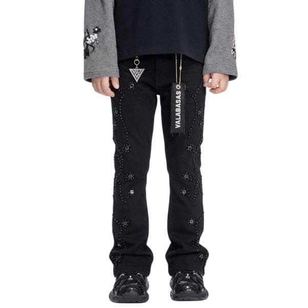 Kids Valabasas Dat Stacked Denim (Jet Black) VPLAY-VJ3-1044