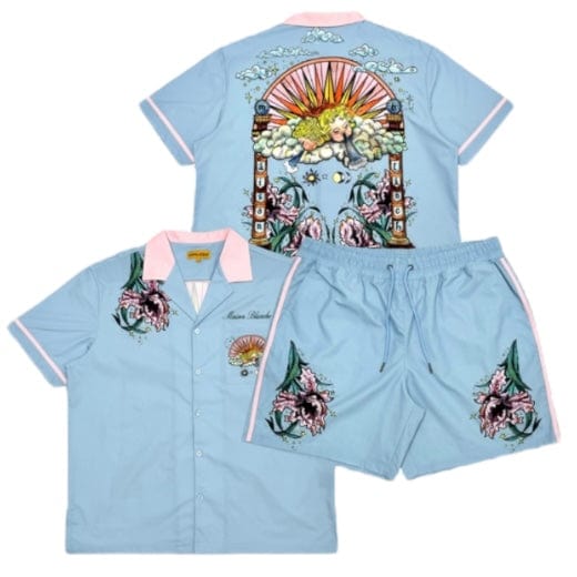 Civilized Maison Blanche Short Set (Light Blue) CZ6312-6313