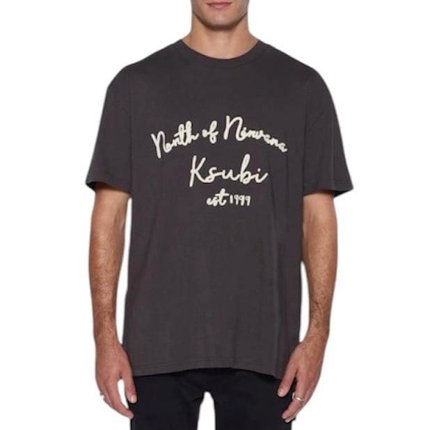 Ksubi Salud Biggie SS Tee (Faded Black) MPF25TE017