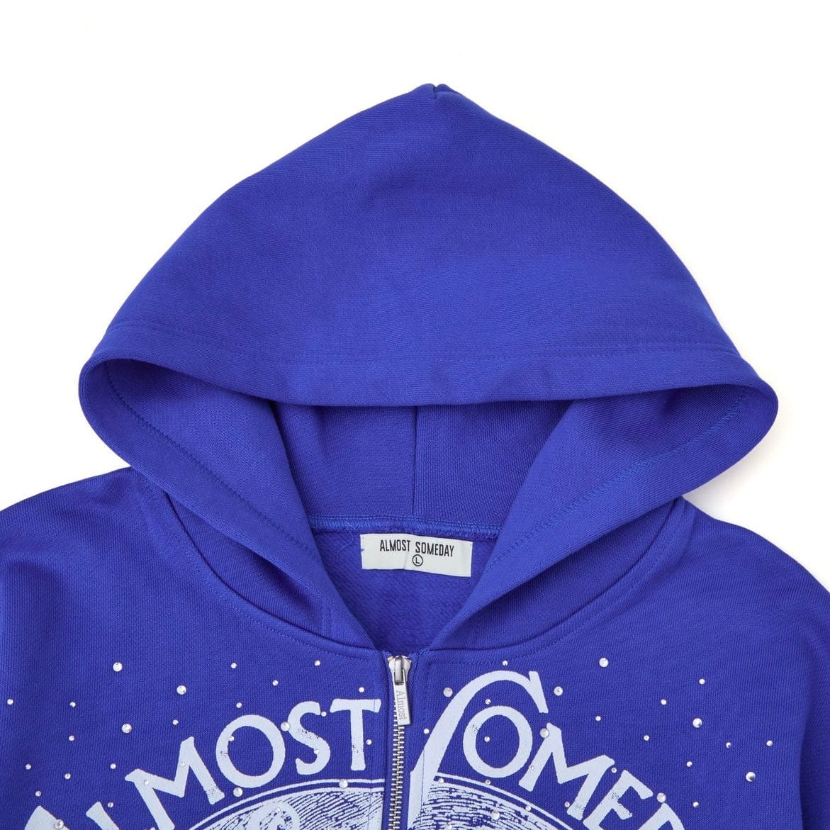Almost Someday Lavish Zip Up Hoodie (Blue) AS-H25-026