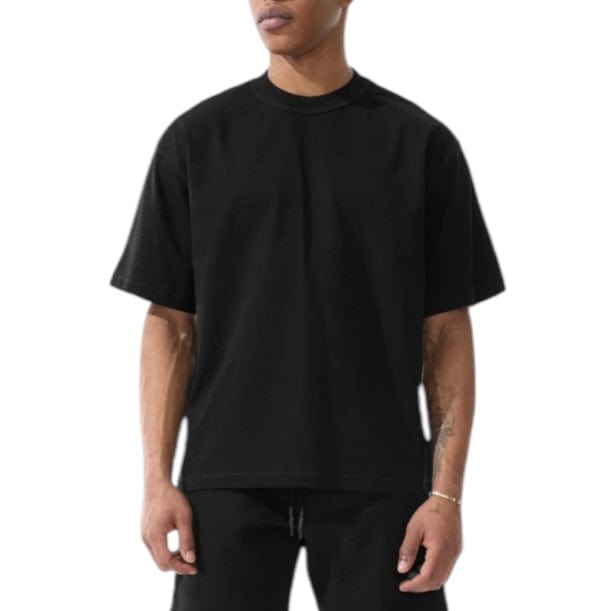 Jordan Craig Burbank Cropped Boxy T Shirt (Black) 9152A