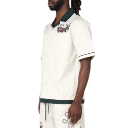 Smoke Rise Boxy Country Club SS Buttoned Down Set (Ecru/Scarab) WH25184