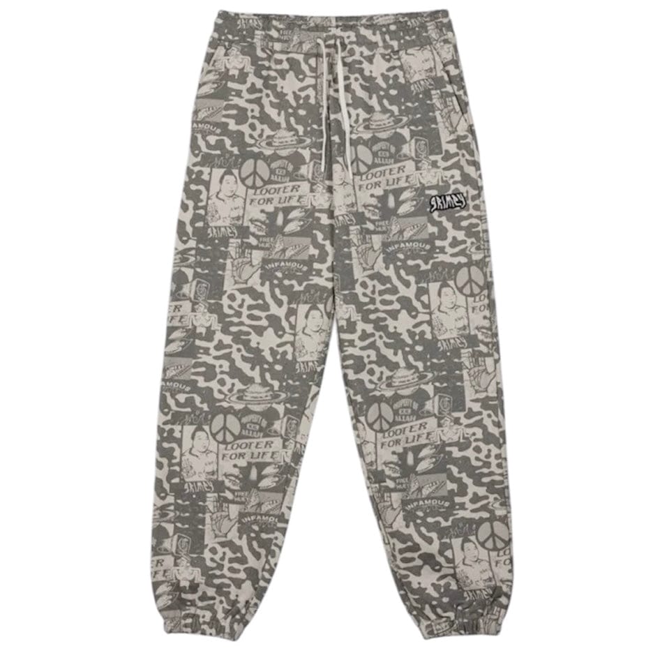 GRMY Peace Within All Over Print Sweatpants (Light Grey) GRTS278