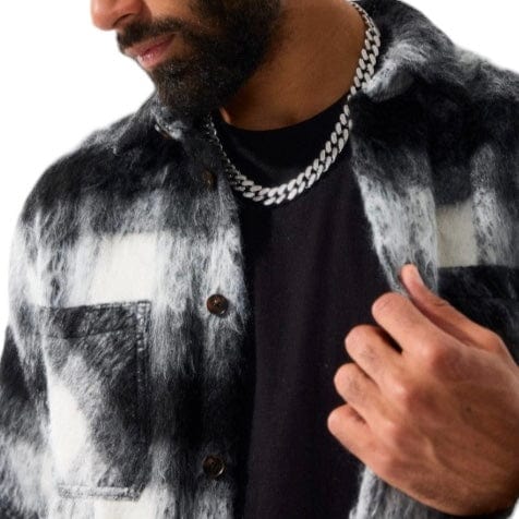 Jordan Craig See You In Paradise Flannel Shacket (Black) 2561