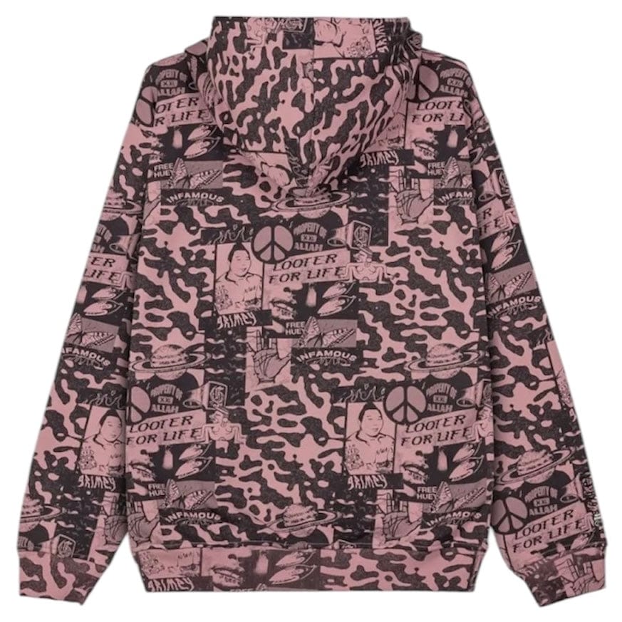 GRMY Peace Within All Over Print Regular Zip Hoodie (Lilac) GCH623