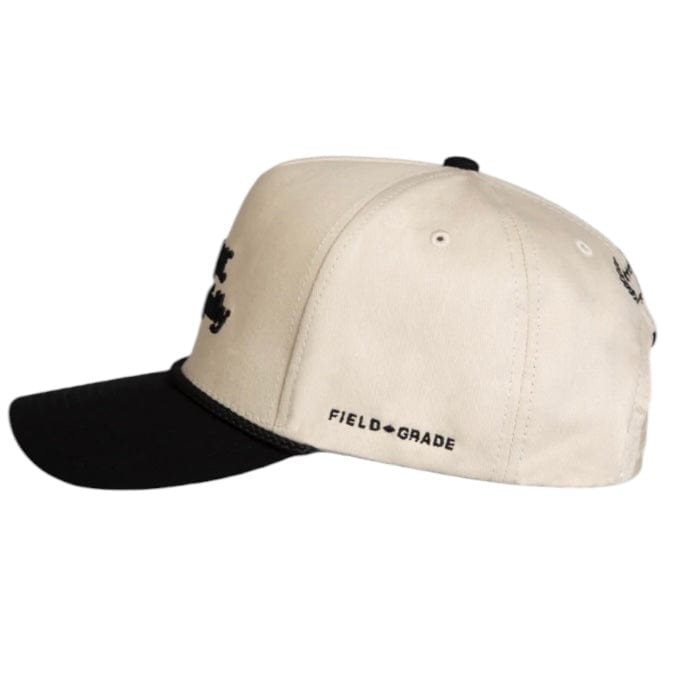 Field Grade Respectfully Twill Trucker Hat (Sand/Black) 1005027