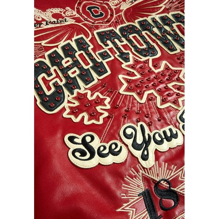 See You In Paradise Windy City Varsity Jacket (Red) 91747