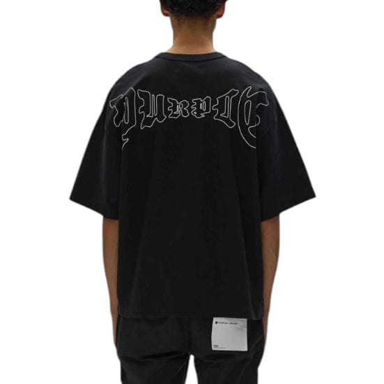 Purple Brand Arched Gothic Tee (Black) M1057-JBAG225