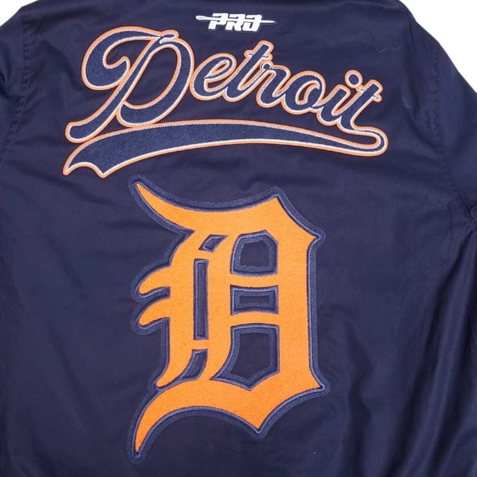 Pro Standard Detroit Tigers Living Large Twill Jacket (Midnight Navy)