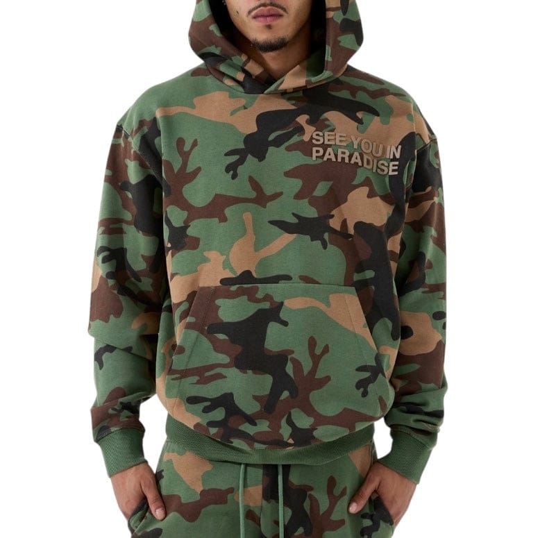See You In Paradise Pullover Hoodie (Vintage Camo) 8395HC