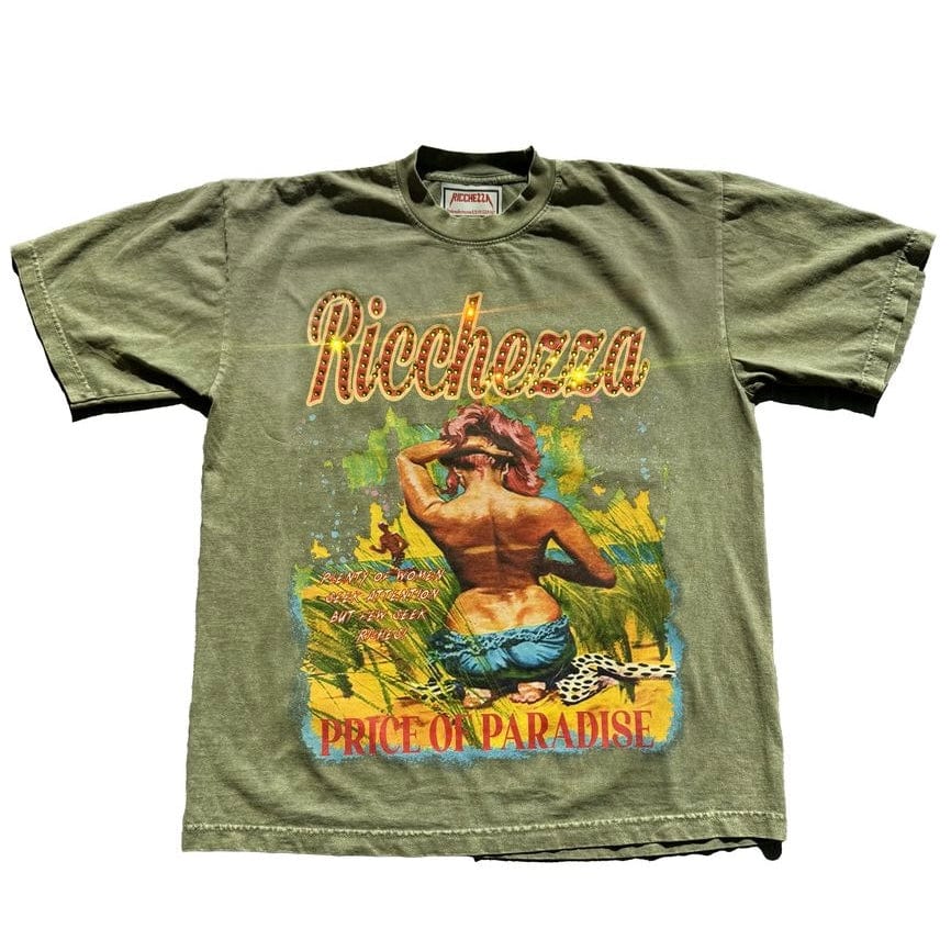 Ricchezza Price of Paradise Tee (Matcha) QS25-001