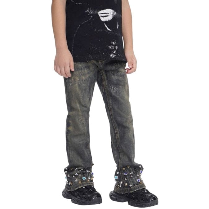 Kids Valabasas Ion Stacked Jean (Dt. Vintage Wash Waxed) VPLAY-VJ3-1058