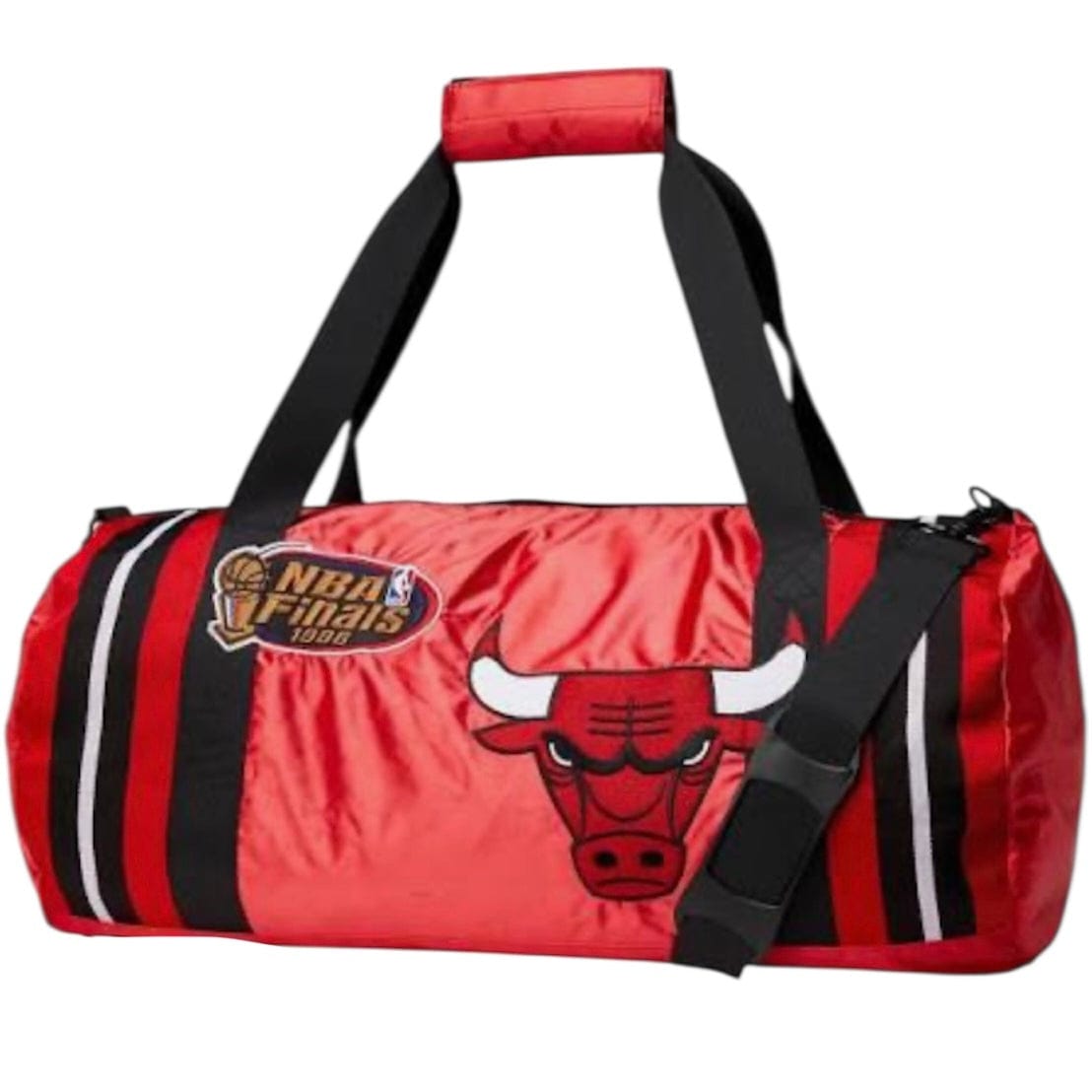 Mitchell & Ness NBA Satin Bulls Duffel Bag (Red) BA19138
