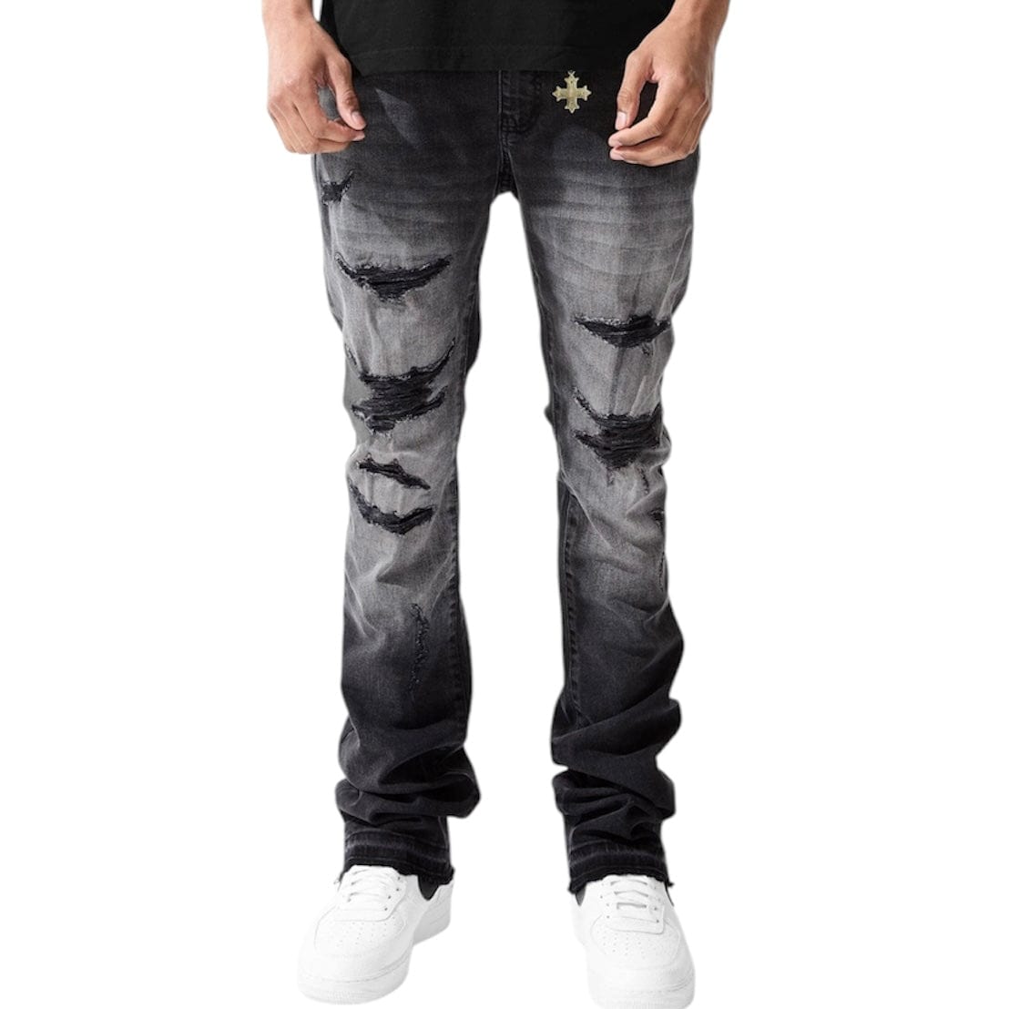 See You In Paradise Stacked Denim (Black Shadow) JTF2117