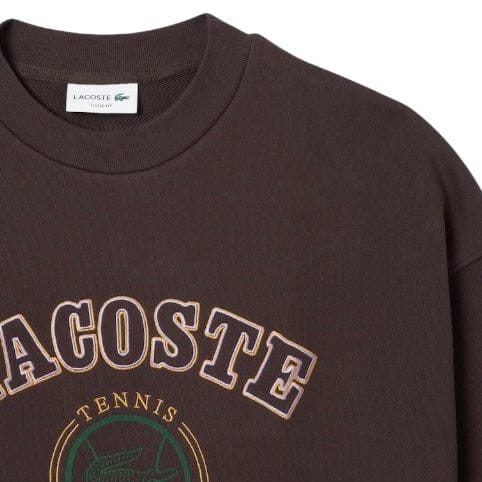 Lacoste Heritage Embroidery Fleece Sweatshirt (Brown) SH5888-51