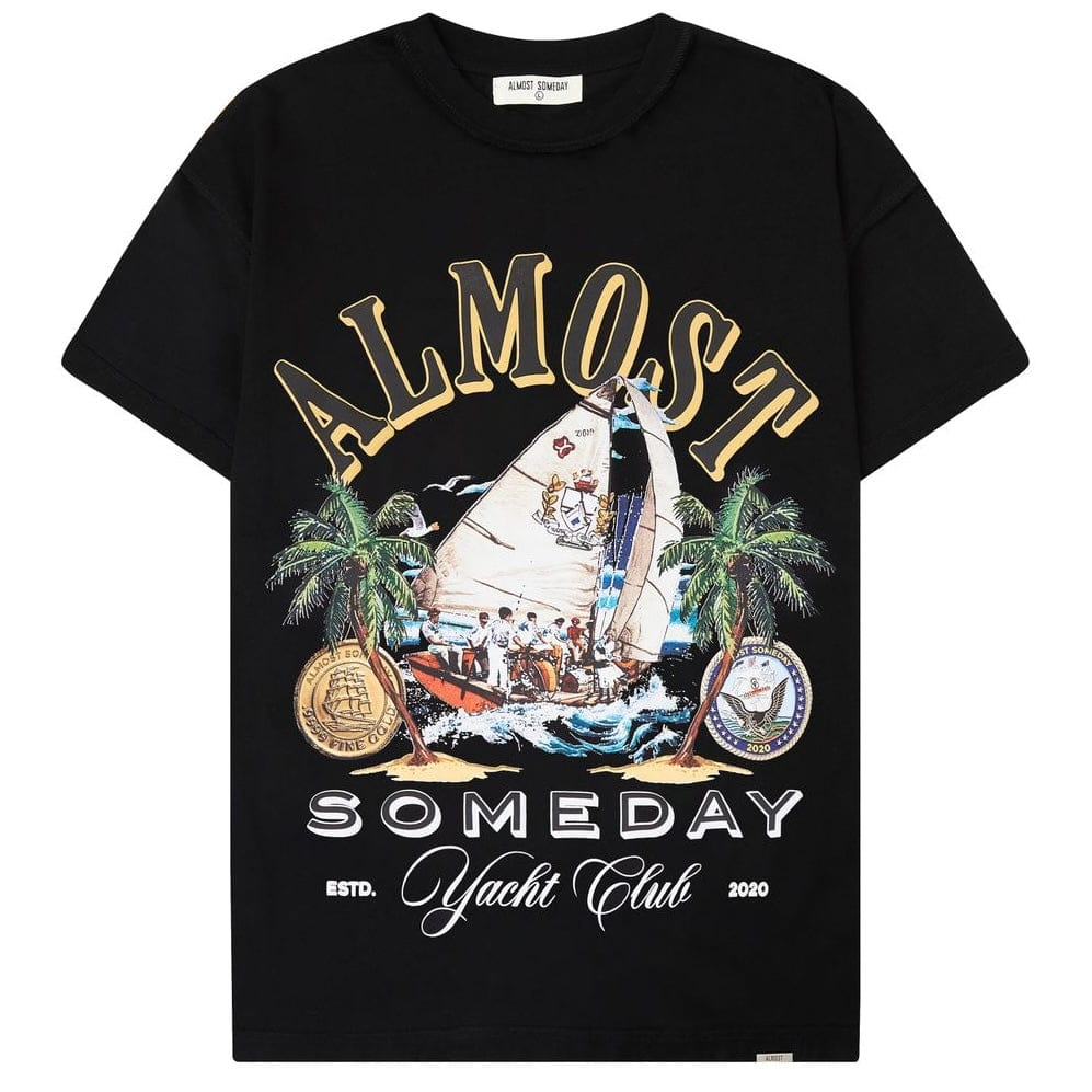 Almost Someday Yacht Clue Tee (Black) AS-S26-026