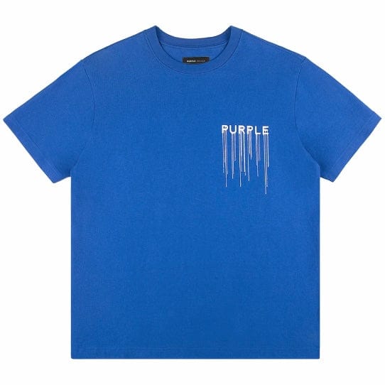 Purple Brand Wordmark Drip Tee (Mazarine Blue) P117-HMWD125