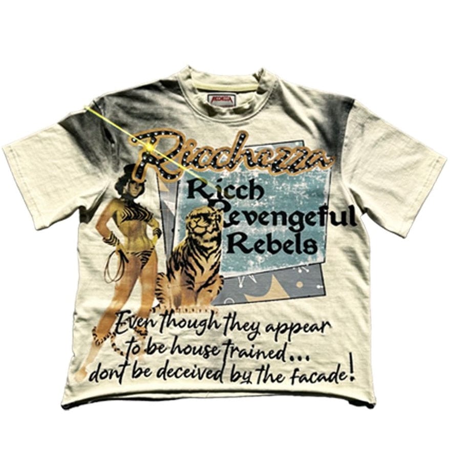Ricchezza Ricch Rebels Tee (Cream) QS25-002