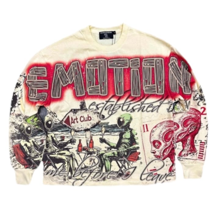 Mixed Emotion Art Club Long Sleeve Tee (Cream)