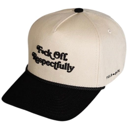 Field Grade Respectfully Twill Trucker Hat (Sand/Black) 1005027