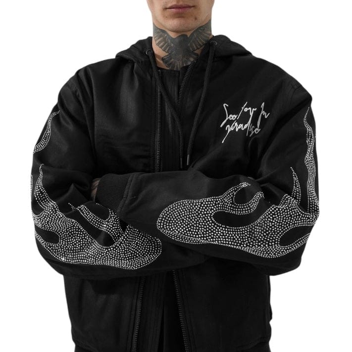 See You In Paradise Eternal Flame Hooded Work Jacket (Black) 91669A