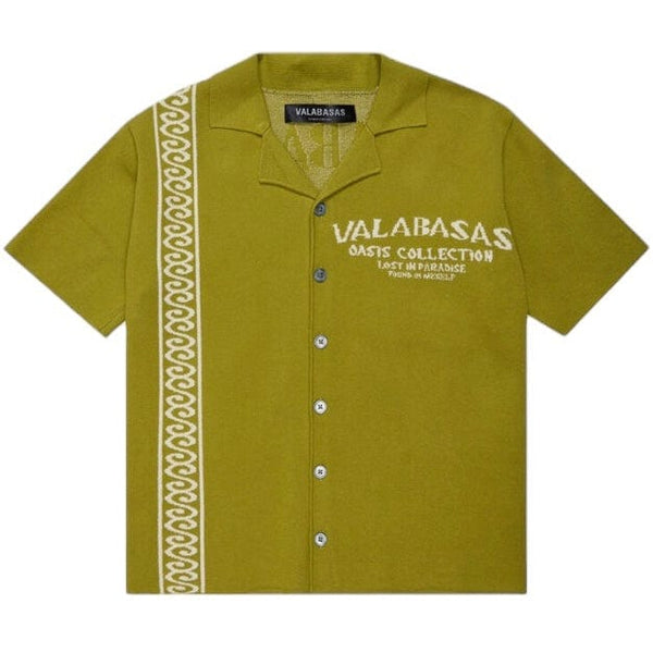 Valabasas Los Palmas Woven Button Down (Green) VLBSWB003