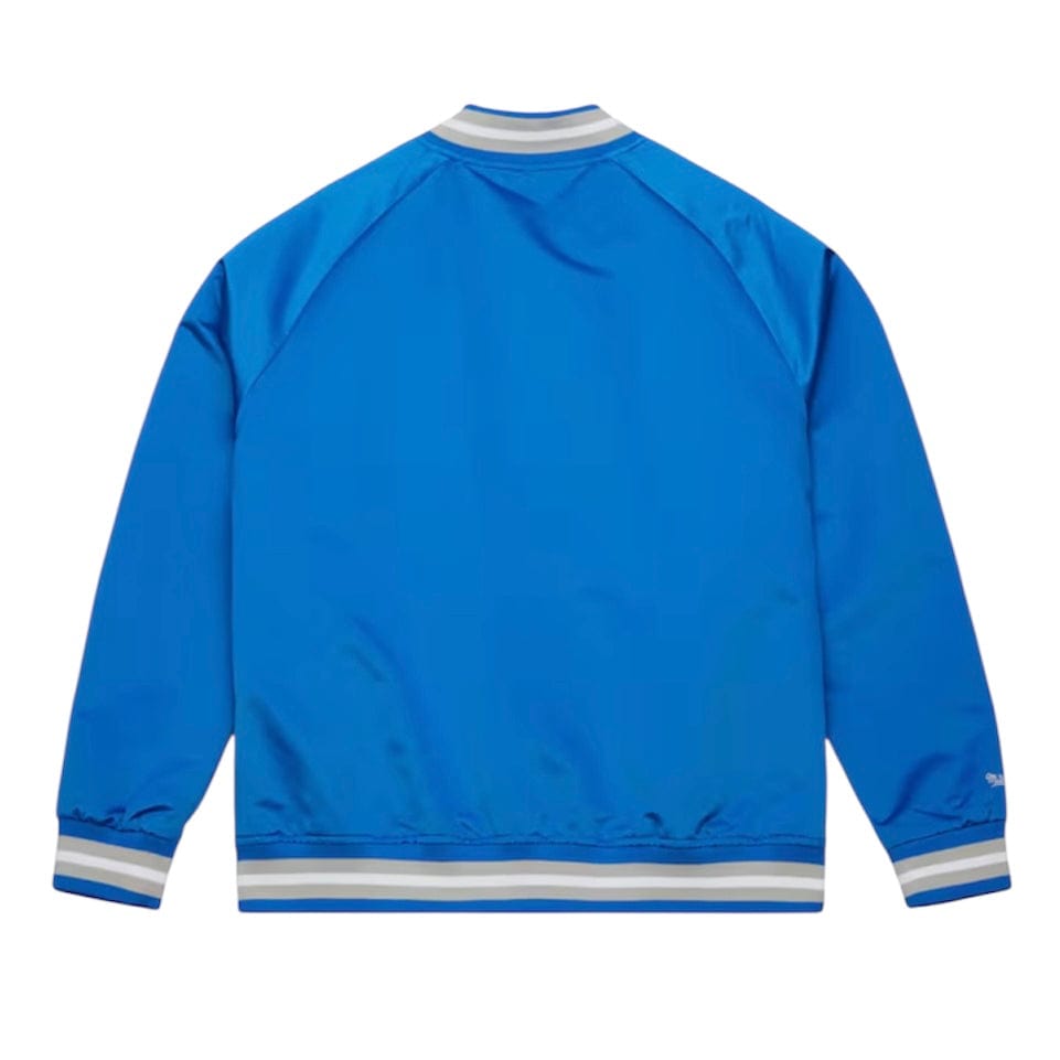 Mitchell & Ness NFL Detroit Lions Vintage Lightweight Satin Snap Jacket (Blue)