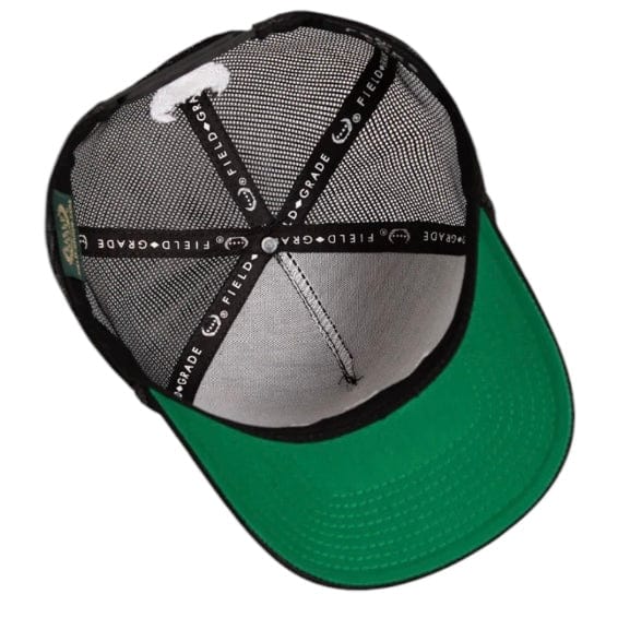 Field Grade No F*cks Given Twill Meshback Trucker Hat (Black) 1004994