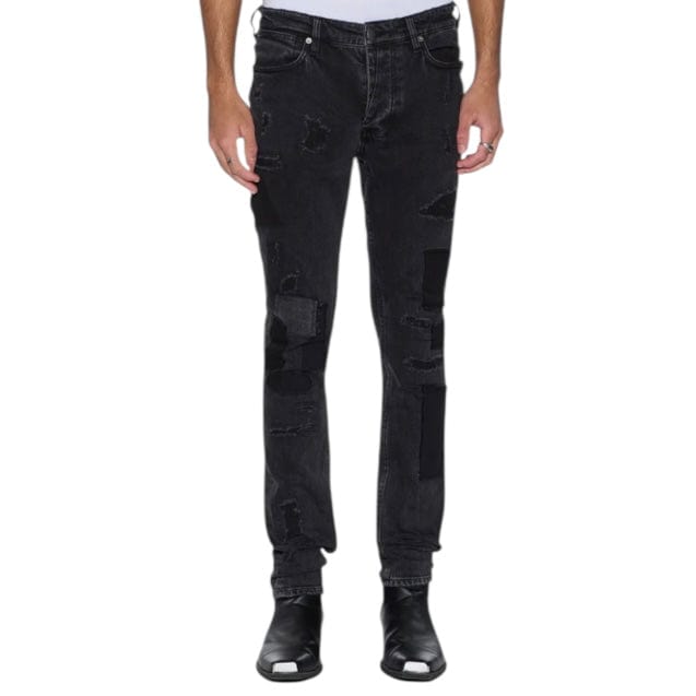 Ksubi Van Winkle Led Denim Jean (Black Rockstar Repair) MFA25DJ032