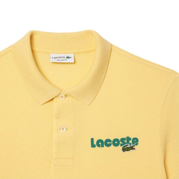 Lacoste Washed Effect Cotton Pique Polo (Cornsilk Yellow) PH7426-51