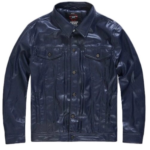 Jordan Craig Thriller Trucker Jacket (Midnight Blue) JJ1218