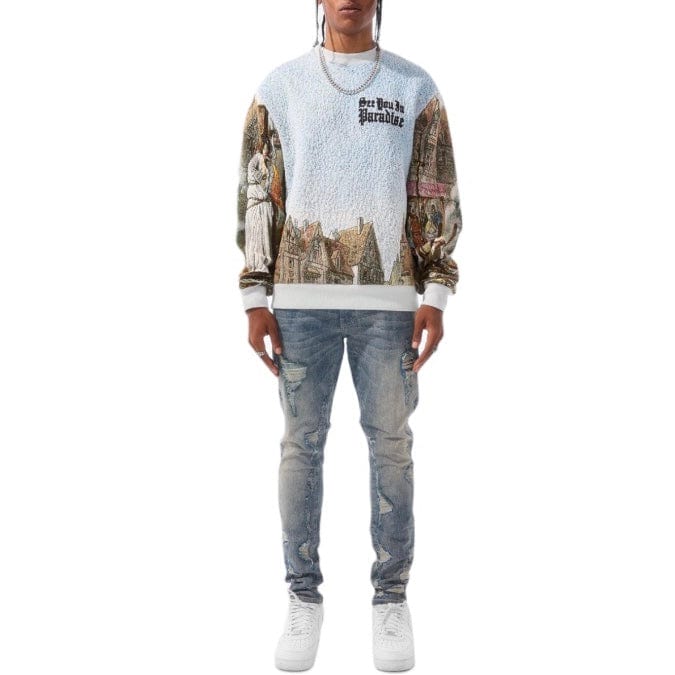 Jordan Craig Martyr Crewneck Sweater (Light Blue) 3978