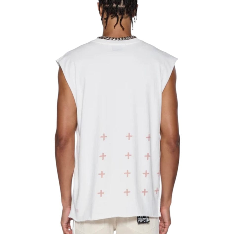 Ksubi Paradiso Cut Off Tee (Vintage White) MPF25TA002
