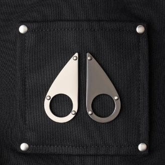 Moose Knuckles Hartsfield Zip Up Hoodie (Black) M35MS609-292